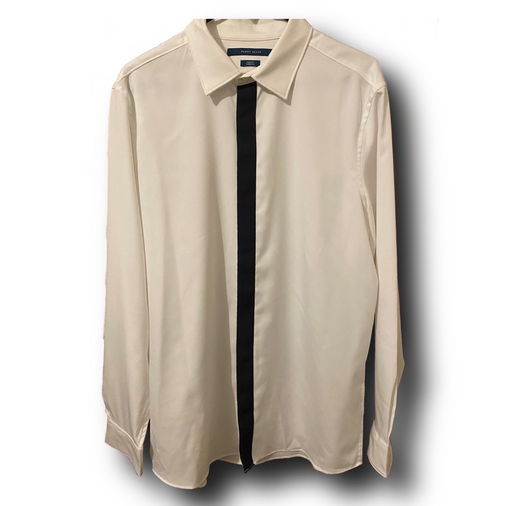 Perry Ellis Slim Fit Stretch Dress Shirt